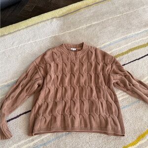 Pistola Cable Knit Sweater in Rich Tan